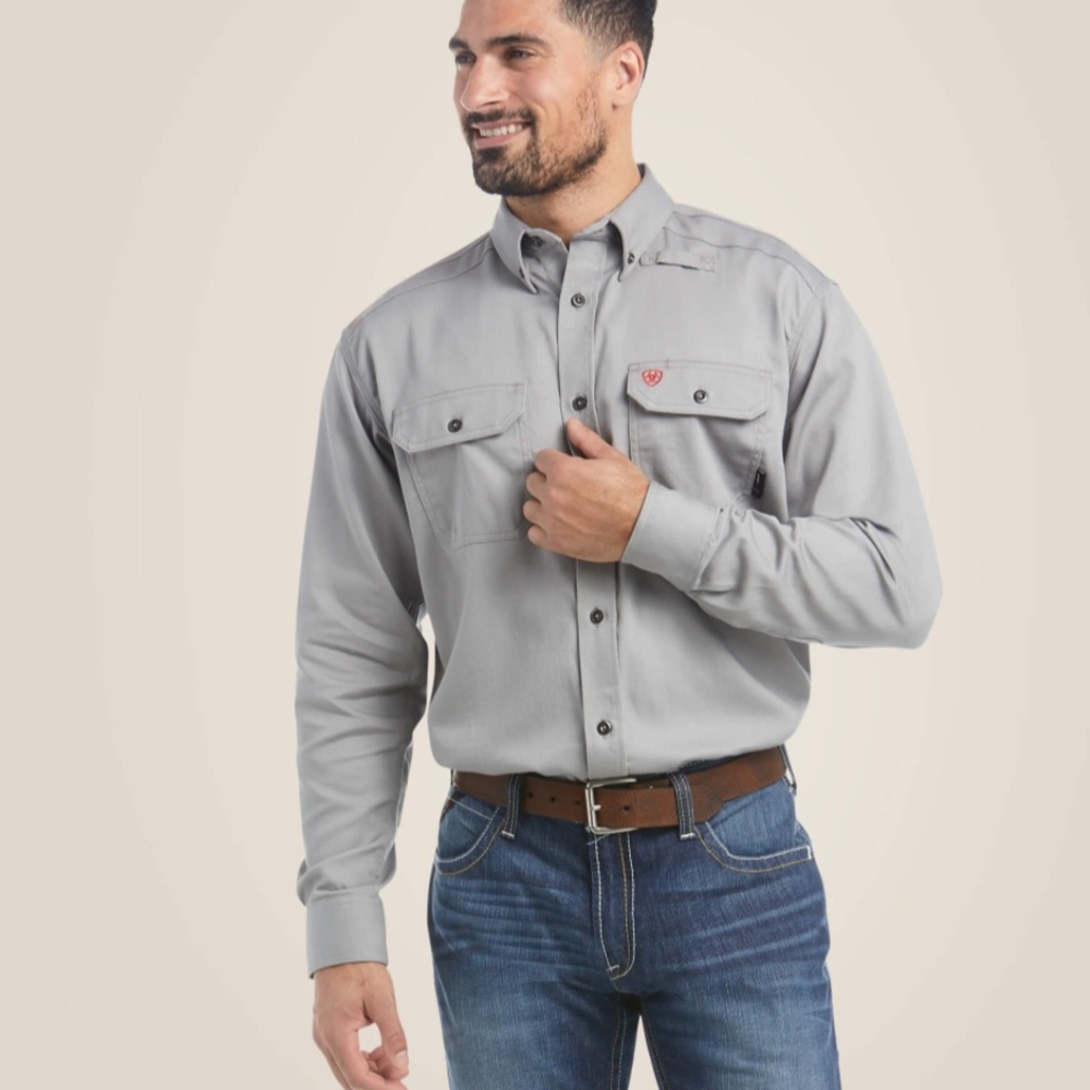 Men’s Grey FR CAT 2 2112 Work Shirt